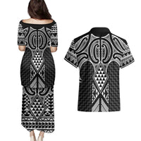 Ma Maori Ta Moko Poutama Art Couples Matching Puletasi and Hawaiian Shirt LT9 - Polynesian Pride