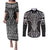 Ma Maori Ta Moko Poutama Art Couples Matching Puletasi and Long Sleeve Button Shirt