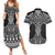 Ma Maori Ta Moko Poutama Art Couples Matching Summer Maxi Dress and Hawaiian Shirt