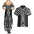 Ma Maori Ta Moko Poutama Art Couples Matching Summer Maxi Dress and Hawaiian Shirt