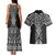 Ma Maori Ta Moko Poutama Art Couples Matching Tank Maxi Dress and Hawaiian Shirt