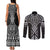 Ma Maori Ta Moko Poutama Art Couples Matching Tank Maxi Dress and Long Sleeve Button Shirt