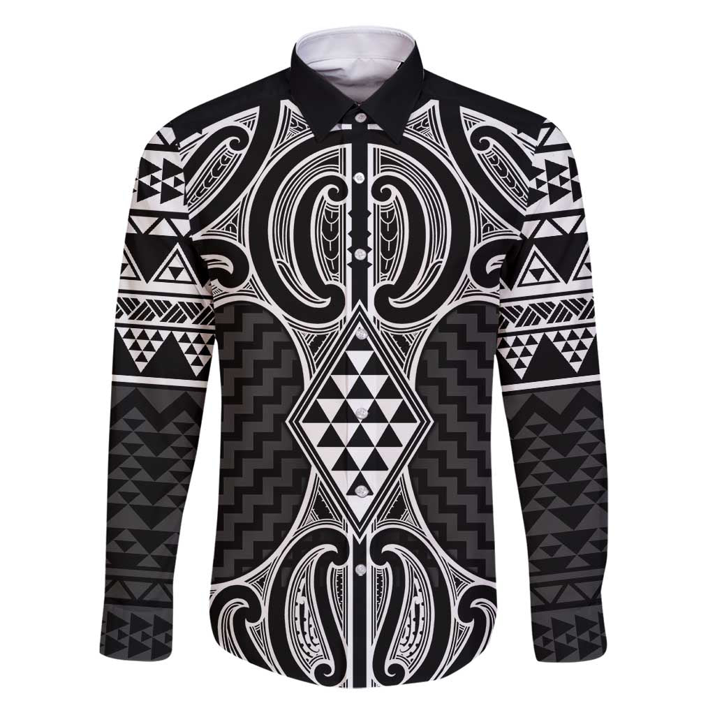 Ma Maori Ta Moko Poutama Art Family Matching Puletasi and Hawaiian Shirt