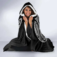 Ma Maori Ta Moko Poutama Art Hooded Blanket LT9 - Polynesian Pride