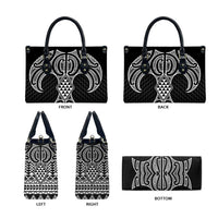 Ma Maori Ta Moko Poutama Art Leather Bag - Polynesian Pride