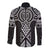 Ma Maori Ta Moko Poutama Art Long Sleeve Button Shirt