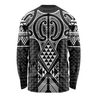 Ma Maori Ta Moko Poutama Art Long Sleeve Shirt LT9 - Polynesian Pride