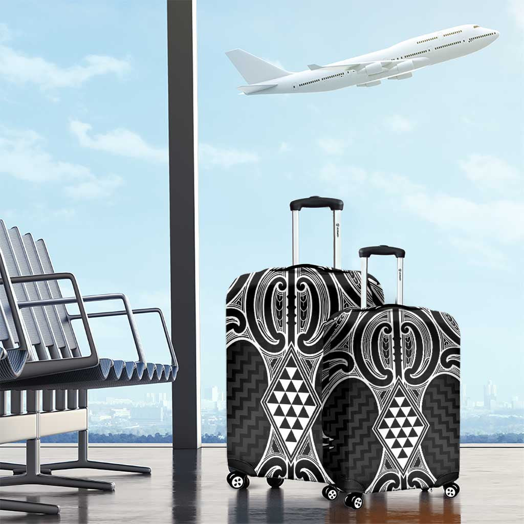 Ma Maori Ta Moko Poutama Art Luggage Cover