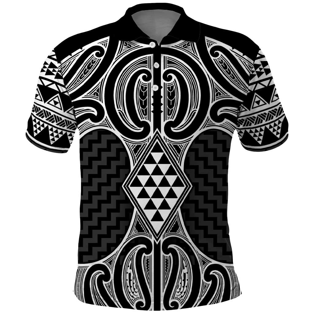 Ma Maori Ta Moko Poutama Art Polo Shirt
