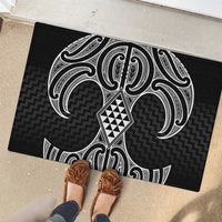 Ma Maori Ta Moko Poutama Art Rubber Doormat LT9 - Polynesian Pride