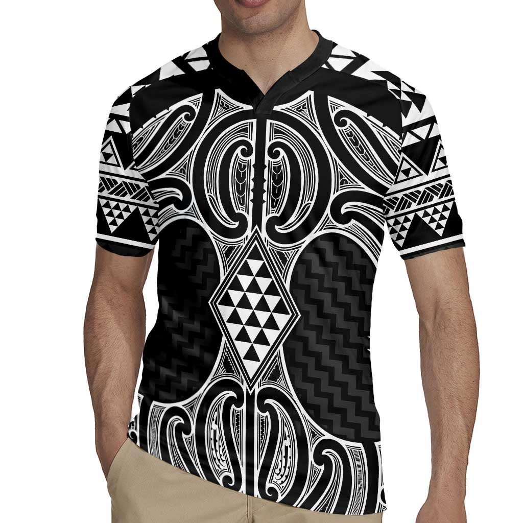 Ma Maori Ta Moko Poutama Art Rugby Jersey