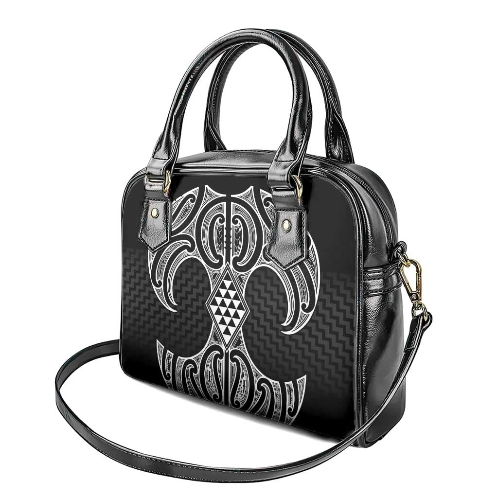 Ma Maori Ta Moko Poutama Art Shoulder Handbag