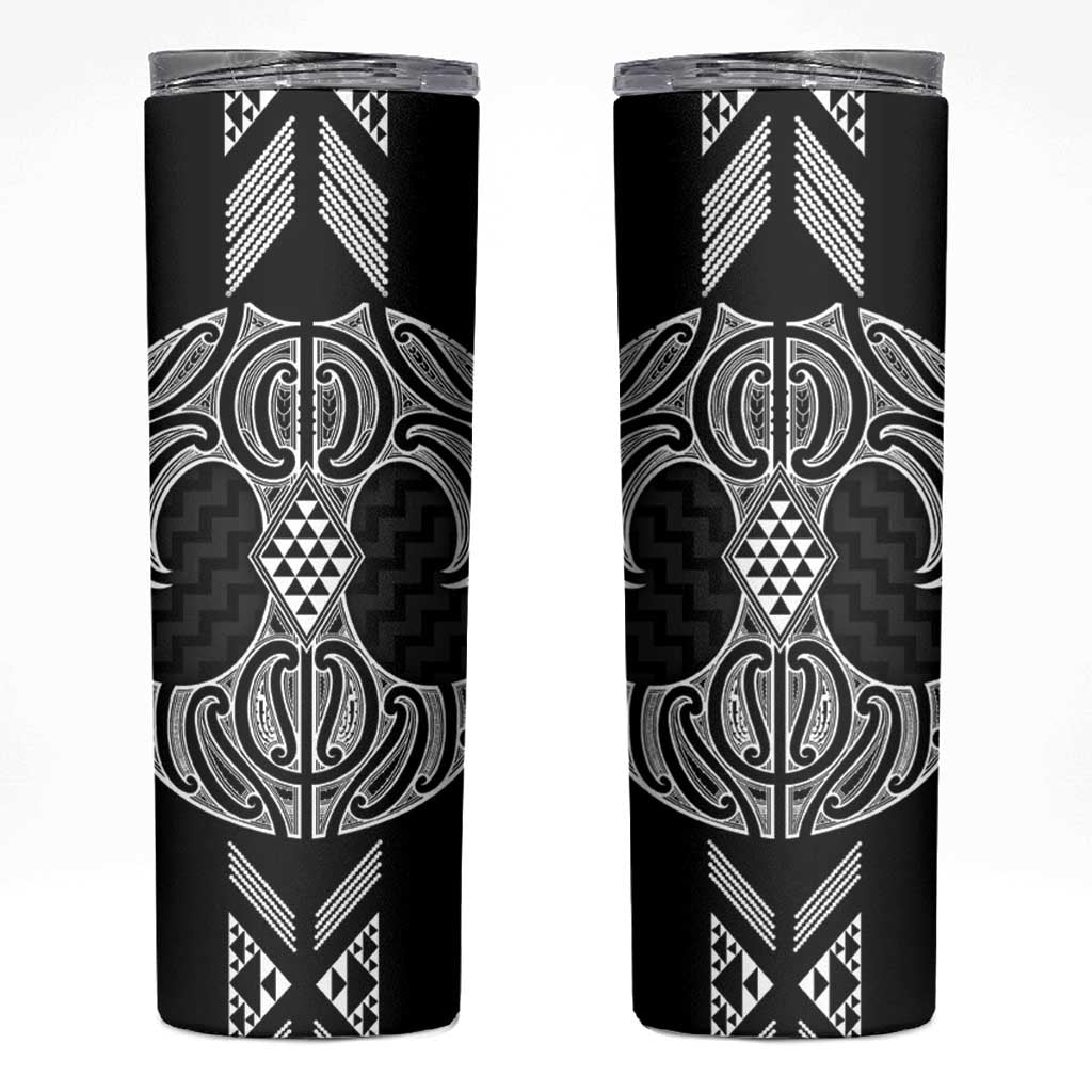 Ma Maori Ta Moko Poutama Art Skinny Tumbler