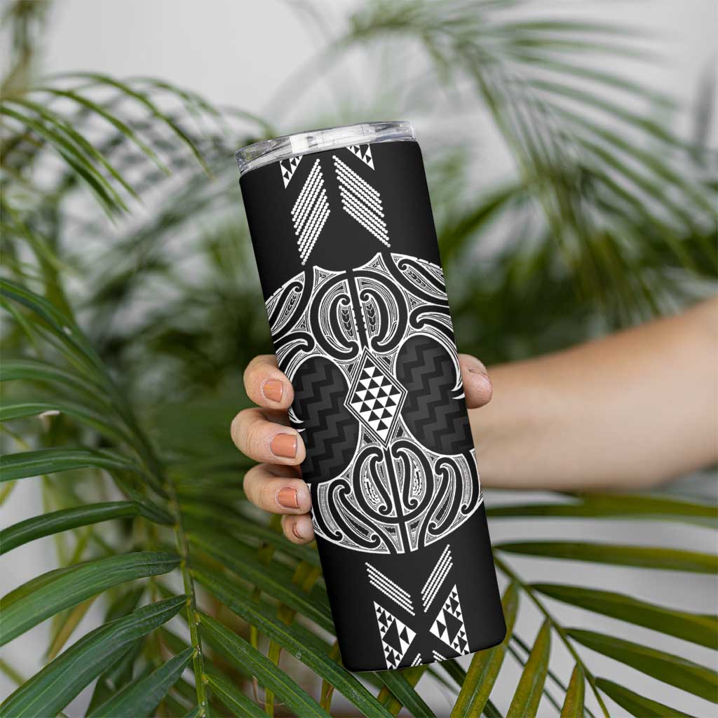 Ma Maori Ta Moko Poutama Art Skinny Tumbler