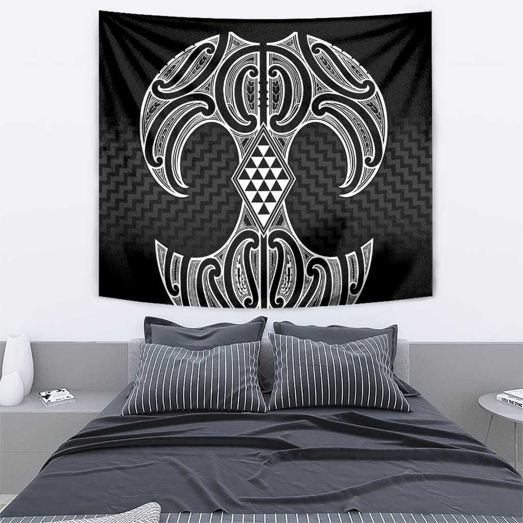 Ma Maori Ta Moko Poutama Art Tapestry