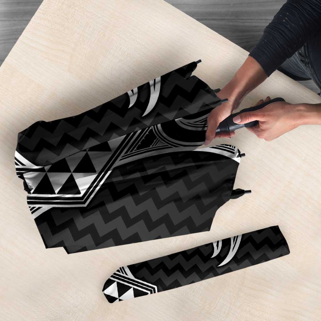 Ma Maori Ta Moko Poutama Art Umbrella - Polynesian Pride