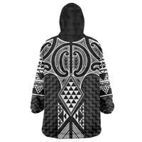 Ma Maori Ta Moko Poutama Art Wearable Blanket Hoodie LT9 - Polynesian Pride
