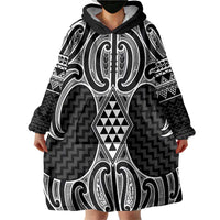 Ma Maori Ta Moko Poutama Art Wearable Blanket Hoodie LT9 - Polynesian Pride