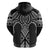 Ma Maori Ta Moko Poutama Art Zip Hoodie