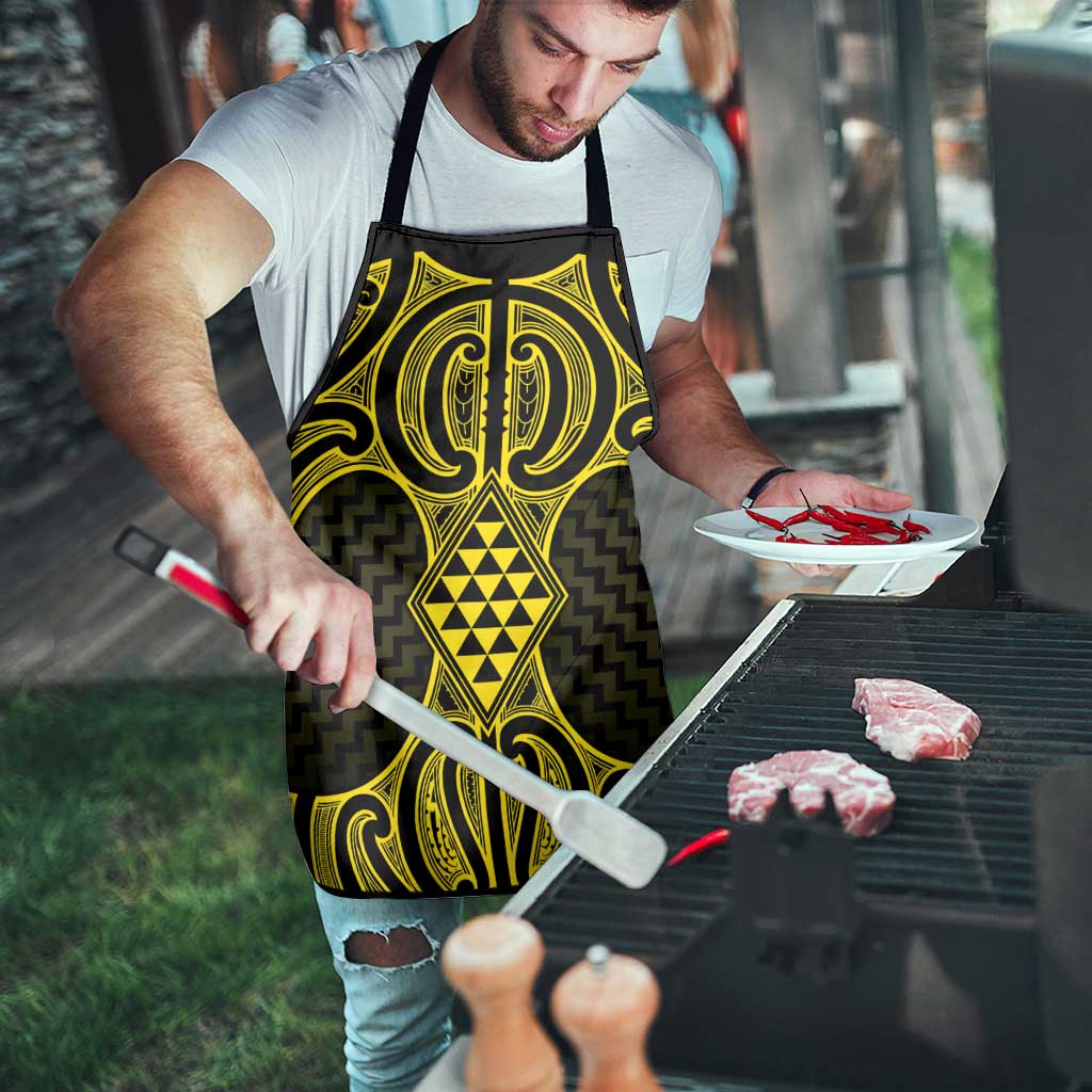 Mahi-dawg Maori Ta Moko Poutama Art Apron - Polynesian Pride