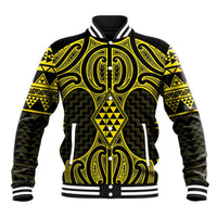 Mahi-dawg Maori Ta Moko Poutama Art Baseball Jacket