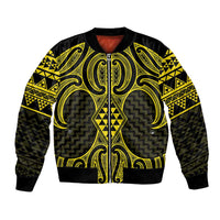 Mahi-dawg Maori Ta Moko Poutama Art Bomber Jacket