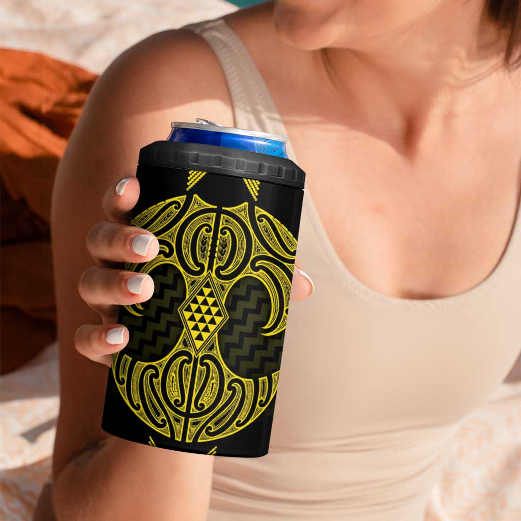 Mahi-dawg Maori Ta Moko Poutama Art 4 in 1 Can Cooler Tumbler LT9 - Polynesian Pride
