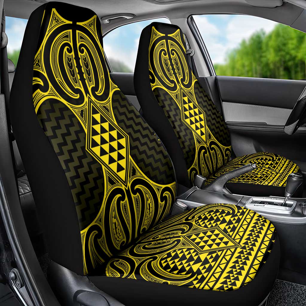 Mahi-dawg Maori Ta Moko Poutama Art Car Seat Cover