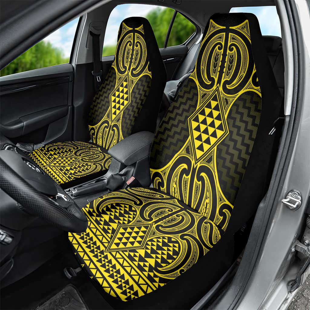 Mahi-dawg Maori Ta Moko Poutama Art Car Seat Cover