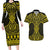 Mahi-dawg Maori Ta Moko Poutama Art Couples Matching Long Sleeve Bodycon Dress and Hawaiian Shirt