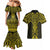 Mahi-dawg Maori Ta Moko Poutama Art Couples Matching Mermaid Dress and Hawaiian Shirt