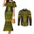 Mahi-dawg Maori Ta Moko Poutama Art Couples Matching Mermaid Dress and Long Sleeve Button Shirt
