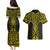 Mahi-dawg Maori Ta Moko Poutama Art Couples Matching Puletasi and Hawaiian Shirt