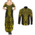 Mahi-dawg Maori Ta Moko Poutama Art Couples Matching Summer Maxi Dress and Long Sleeve Button Shirt