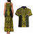 Mahi-dawg Maori Ta Moko Poutama Art Couples Matching Tank Maxi Dress and Hawaiian Shirt