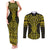 Mahi-dawg Maori Ta Moko Poutama Art Couples Matching Tank Maxi Dress and Long Sleeve Button Shirt