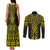 Mahi-dawg Maori Ta Moko Poutama Art Couples Matching Tank Maxi Dress and Long Sleeve Button Shirt