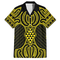 Mahi-dawg Maori Ta Moko Poutama Art Family Matching Puletasi and Hawaiian Shirt