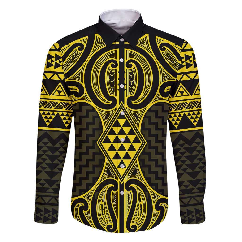 Mahi-dawg Maori Ta Moko Poutama Art Family Matching Puletasi and Hawaiian Shirt