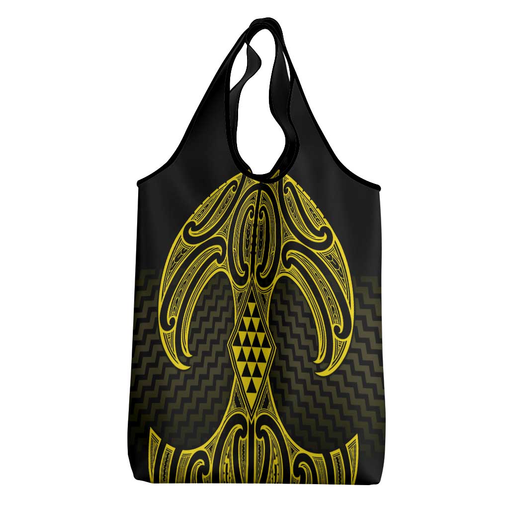 Mahi-dawg Maori Ta Moko Poutama Art Grocery Bag LT9 - Polynesian Pride