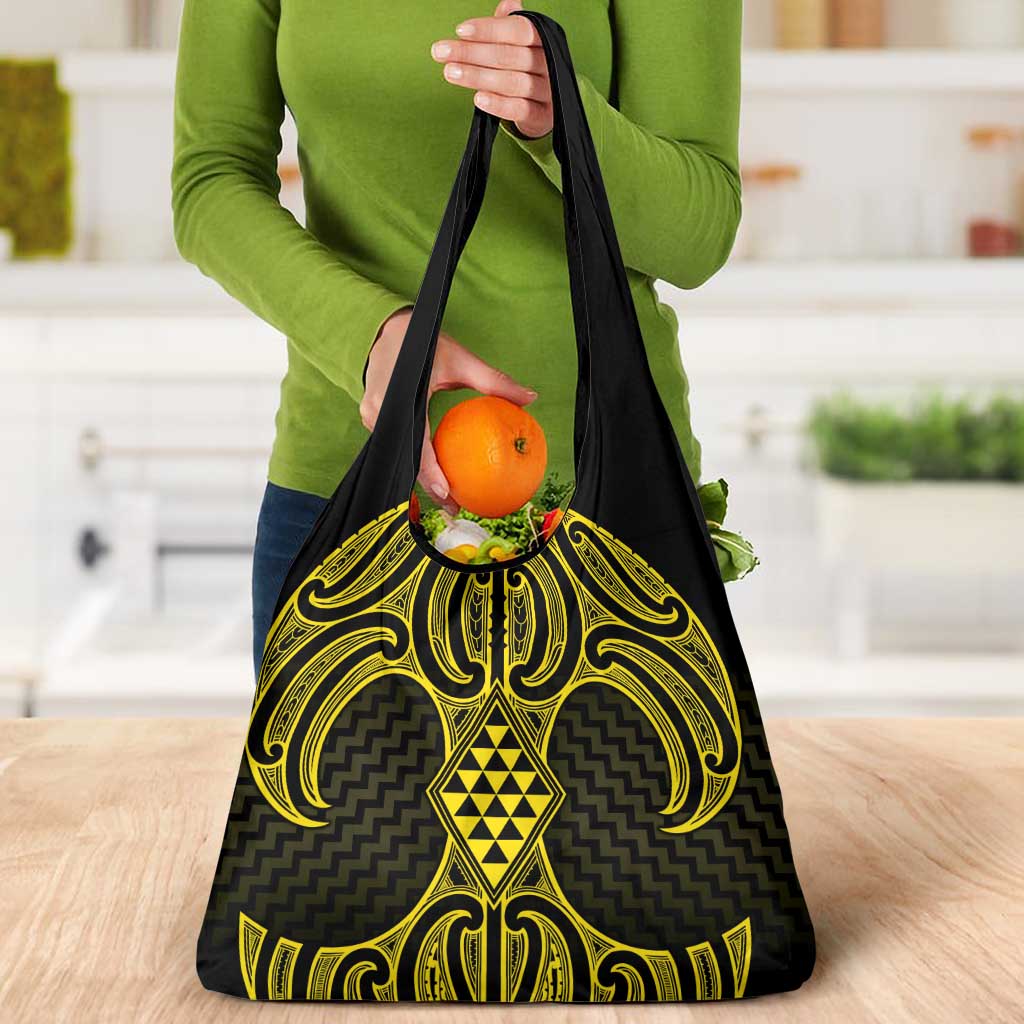 Mahi-dawg Maori Ta Moko Poutama Art Grocery Bag LT9 - Polynesian Pride