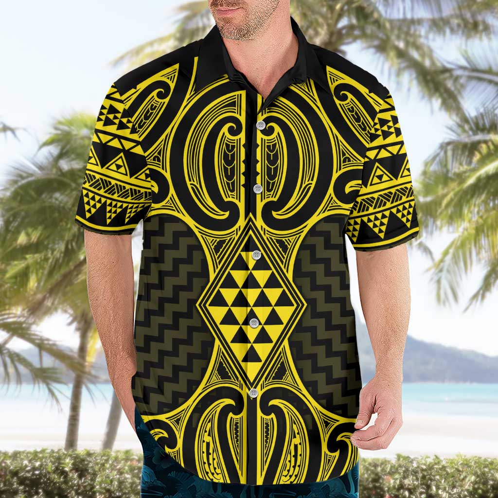 Mahi-dawg Maori Ta Moko Poutama Art Hawaiian Shirt LT9 - Polynesian Pride