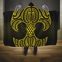 Mahi-dawg Maori Ta Moko Poutama Art Hooded Blanket LT9 - Polynesian Pride