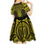 Mahi-dawg Maori Ta Moko Poutama Art Kid Short Sleeve Dress