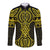 Mahi-dawg Maori Ta Moko Poutama Art Long Sleeve Button Shirt