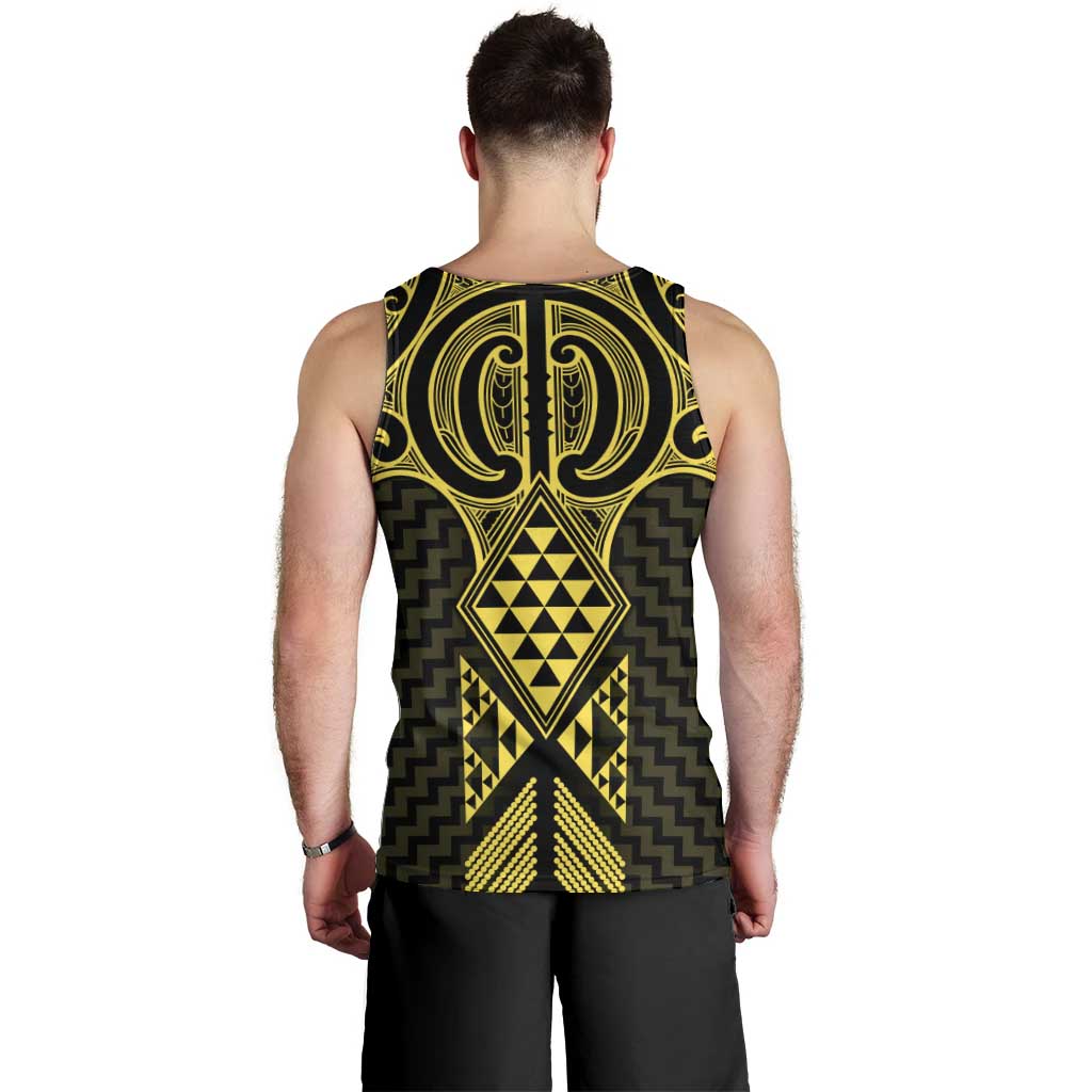 Mahi-dawg Maori Ta Moko Poutama Art Men Tank Top LT9 - Polynesian Pride