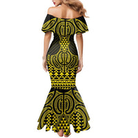 Mahi-dawg Maori Ta Moko Poutama Art Mermaid Dress