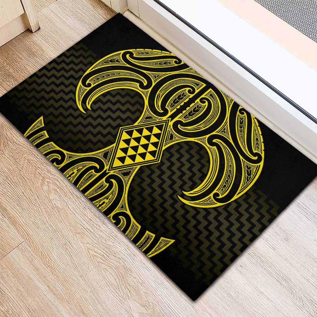 Mahi-dawg Maori Ta Moko Poutama Art Rubber Doormat LT9 - Polynesian Pride