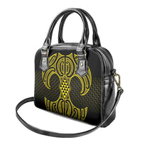 Mahi-dawg Maori Ta Moko Poutama Art Shoulder Handbag