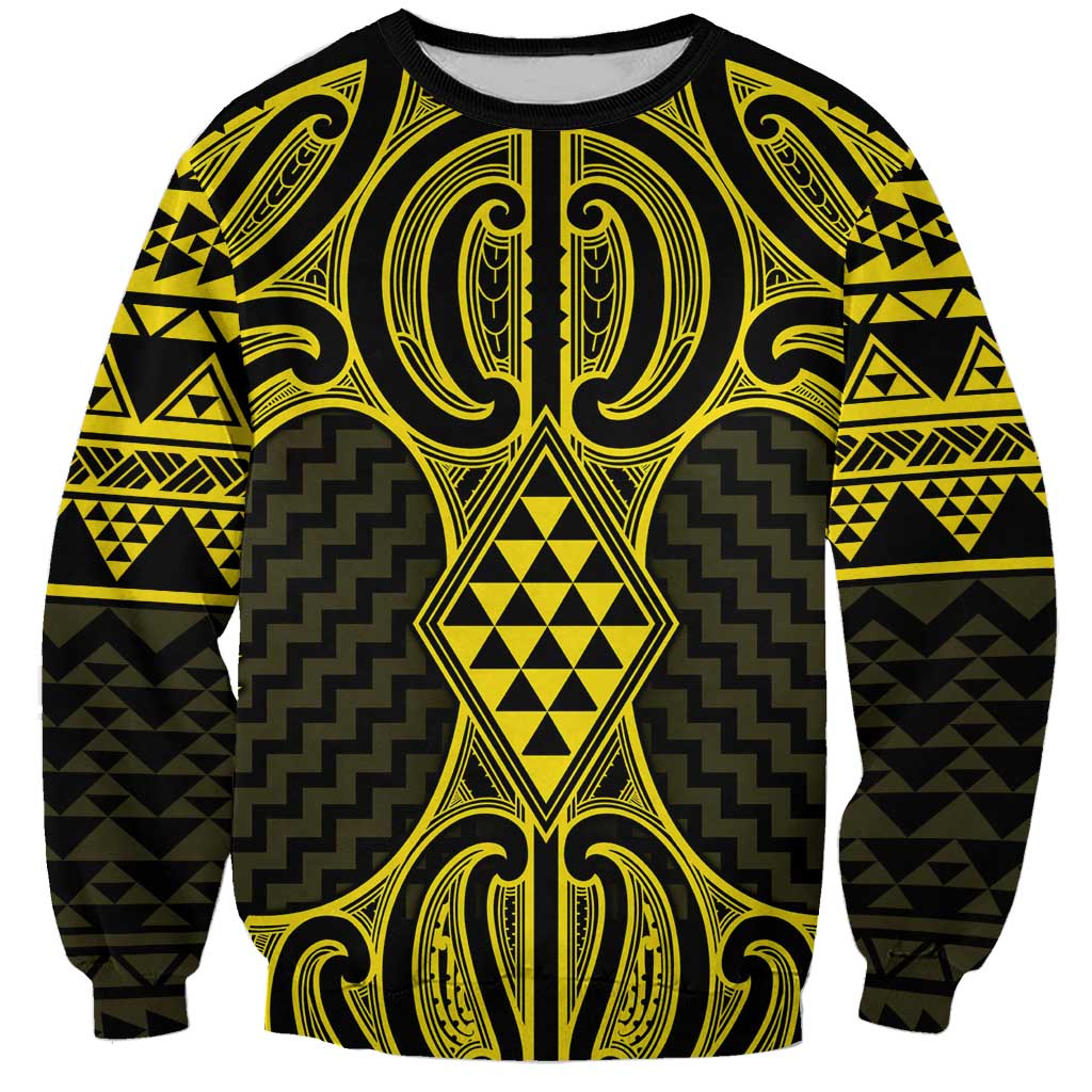 Mahi-dawg Maori Ta Moko Poutama Art Sweatshirt